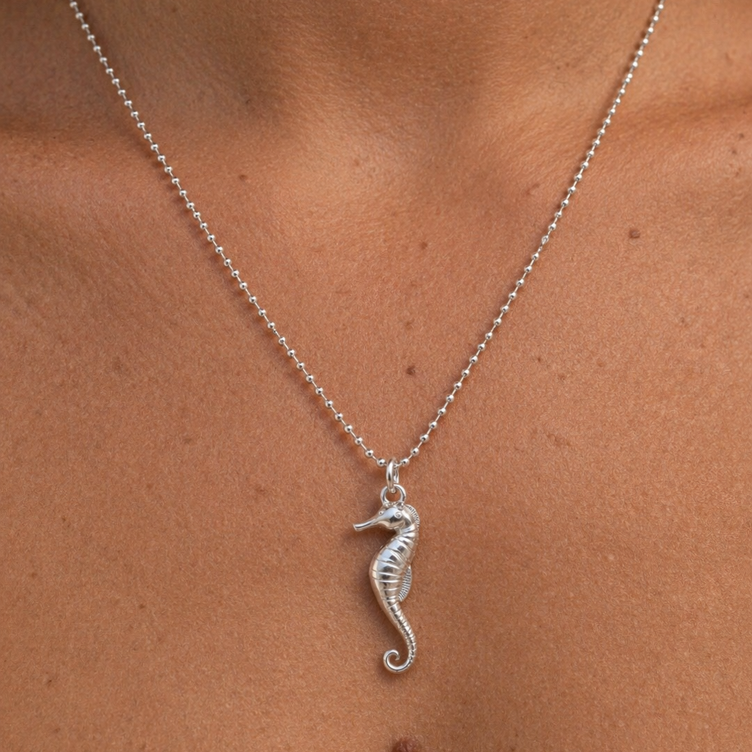 Seahorse necklace - large