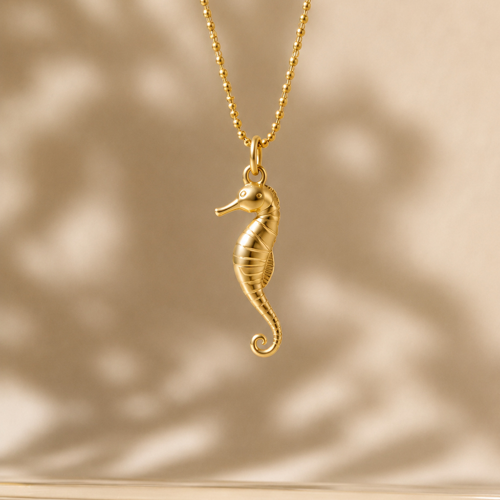 Seahorse necklace - large