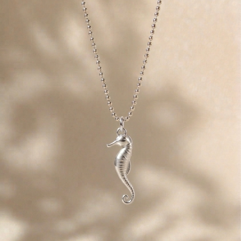 Seahorse necklace - large