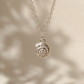 Spiral shell necklace